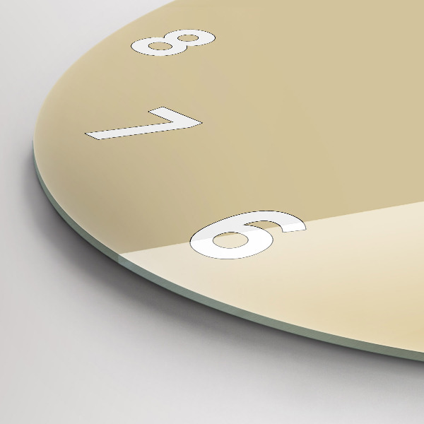 Kerek fali üvegóra Bézs