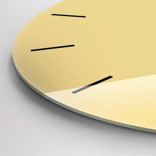 Kerek fali üvegóra Tejszínes