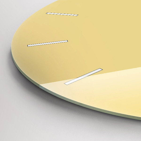 Kerek fali üvegóra Tejszínes