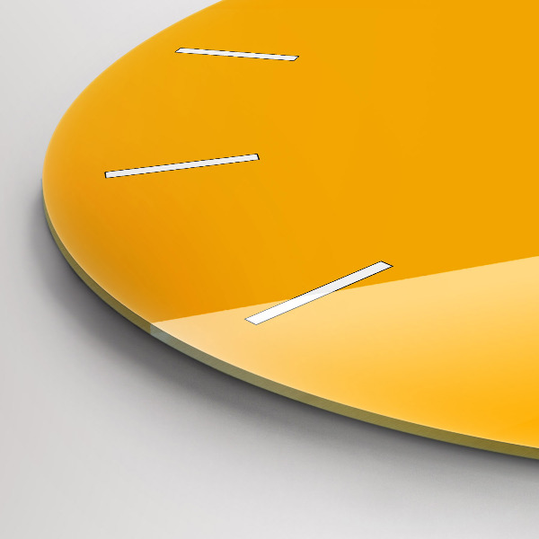 Kerek fali üvegóra Sötét sárga