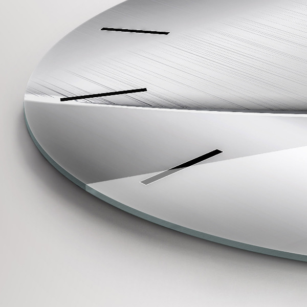 Kerek fali üvegóra Ezüst mintás