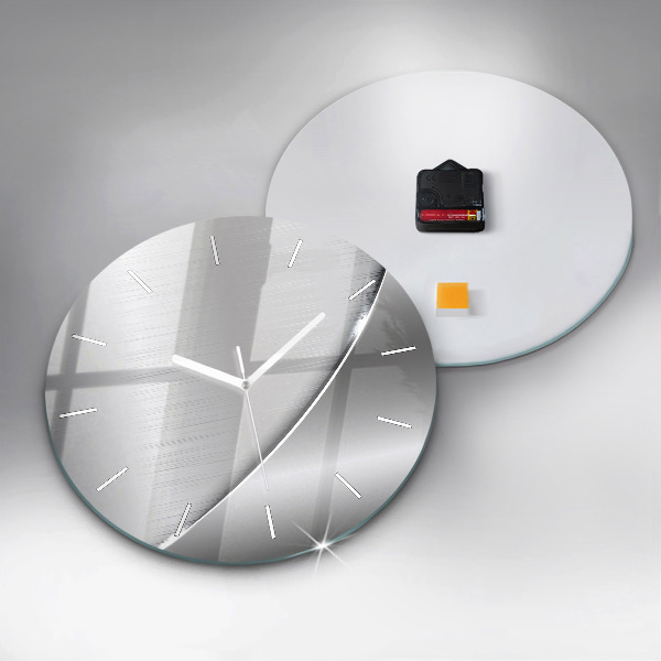 Kerek fali üvegóra Ezüst mintás