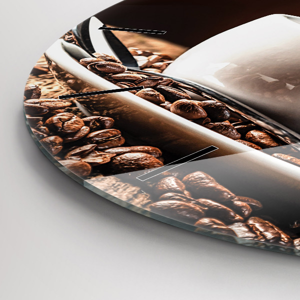 Kerek fali üvegóra Egy csésze kávét