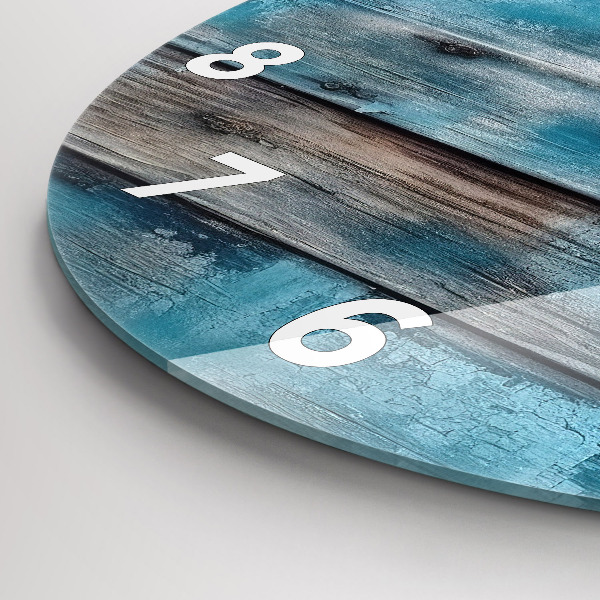 Kerek fali üvegóra Kék táblák