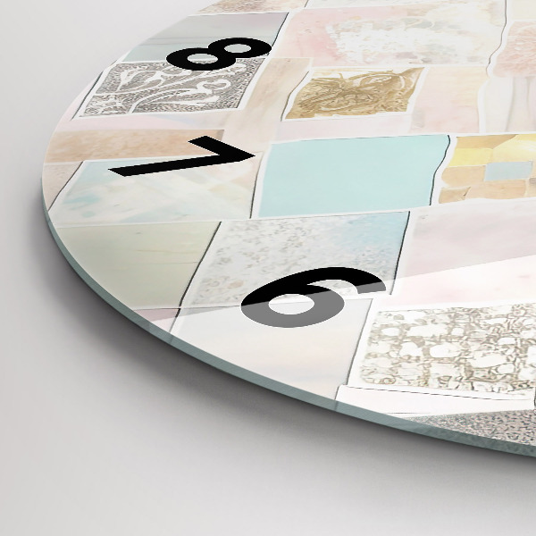 Kerek fali üvegóra Színes csempe