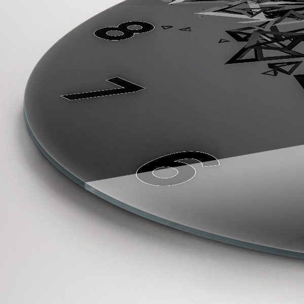 Kerek fali üvegóra Sötét absztrakció