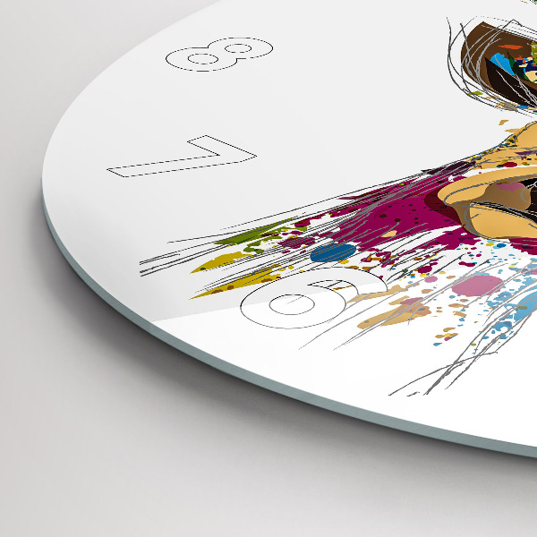 Kerek fali üvegóra Szarvasfej