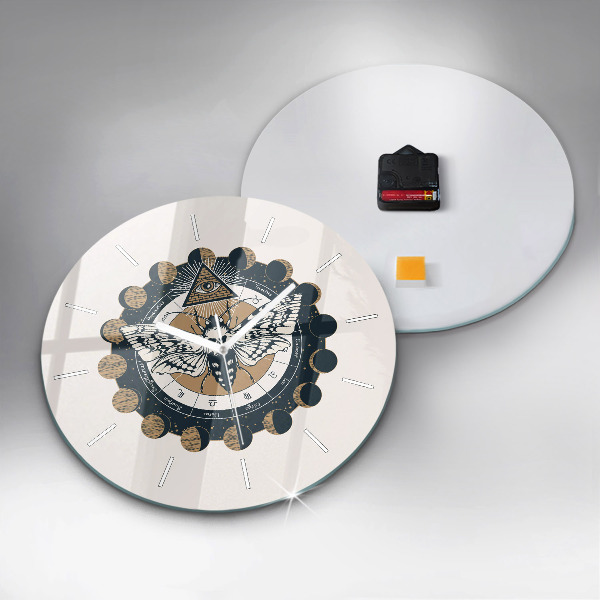 Kerek fali üvegóra Holdfázisok és a szem