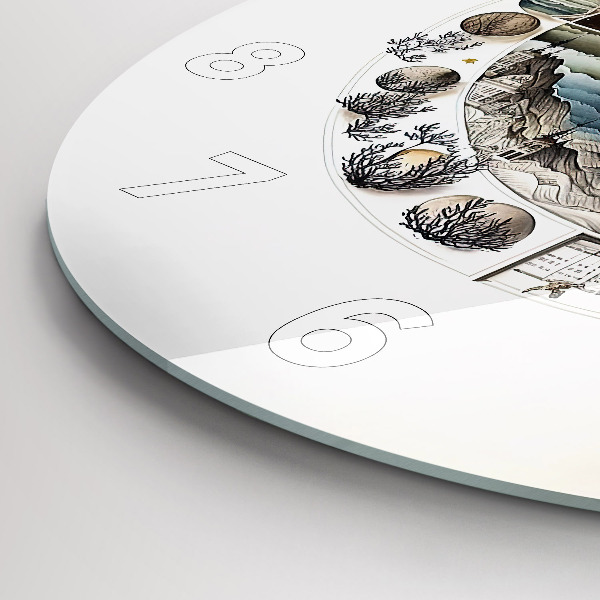 Kerek fali üvegóra Csillagászati óra