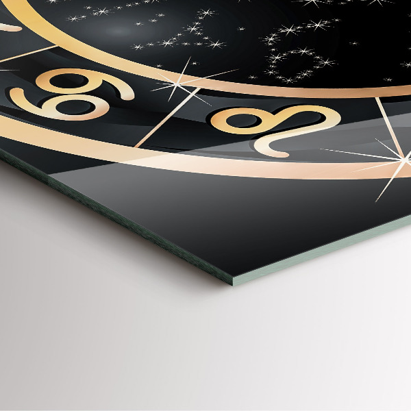 Szögletes üvegóra Fekete csillagjegyek