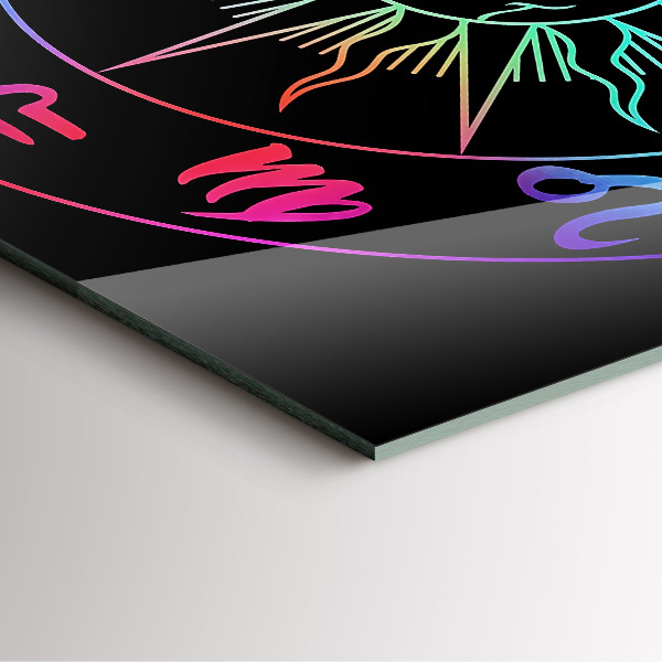 Szögletes üvegóra Szivárványos állatövi jelek