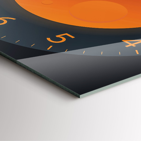 Szögletes üvegóra Telihold