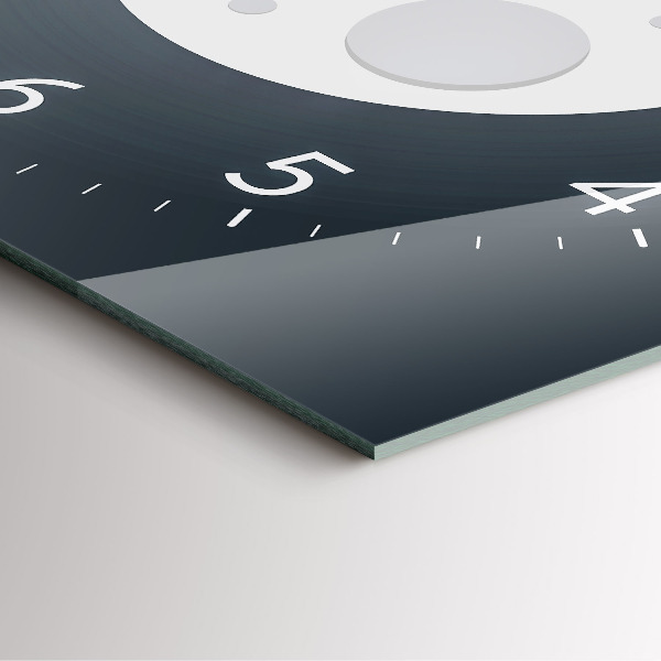 Szögletes üvegóra Telihold