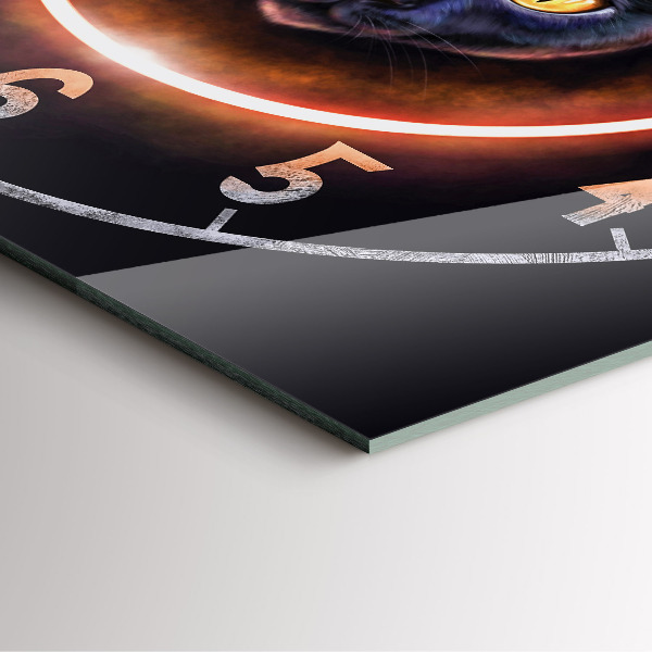 Szögletes üvegóra Varázslatos macska