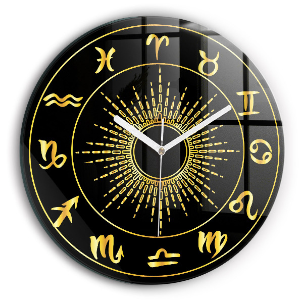 Kerek üvegóra Zodiákus jelek