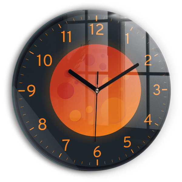 Kerek üvegóra Telihold